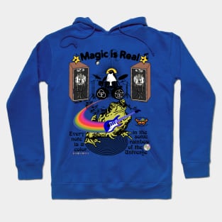 Guitar Frog "Magic is Real" - Every note is a color in the sonic rainbow of the universe Hoodie